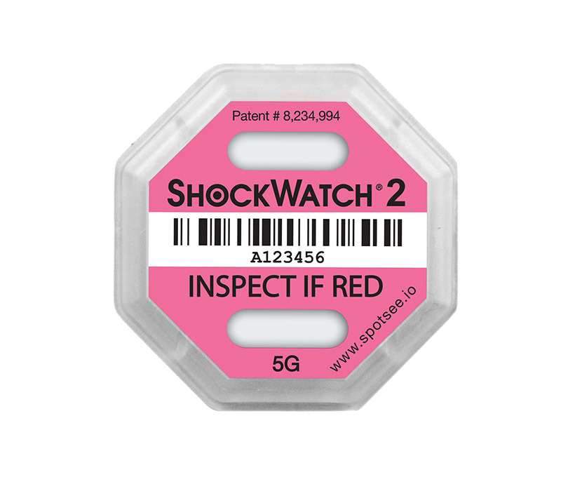 Indikátor nárazu Shockwatch 2 - 5 g, ružový