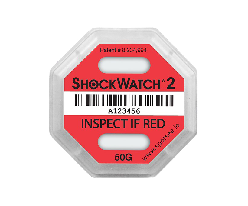 Indikátor nárazu Shockwatch 2 - 50 g, červený