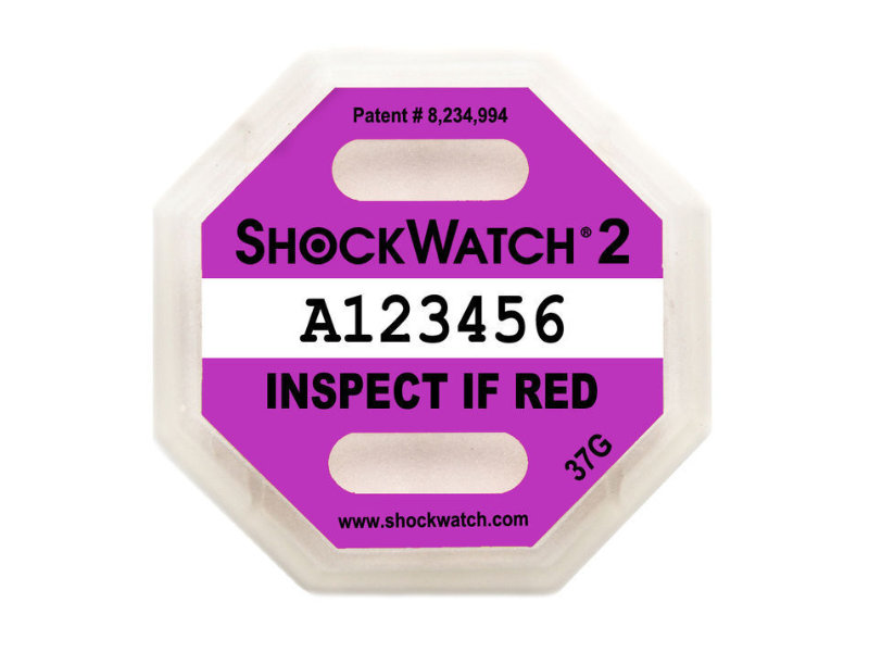 Indikátor nárazu Shockwatch2 - 37 g, fialový