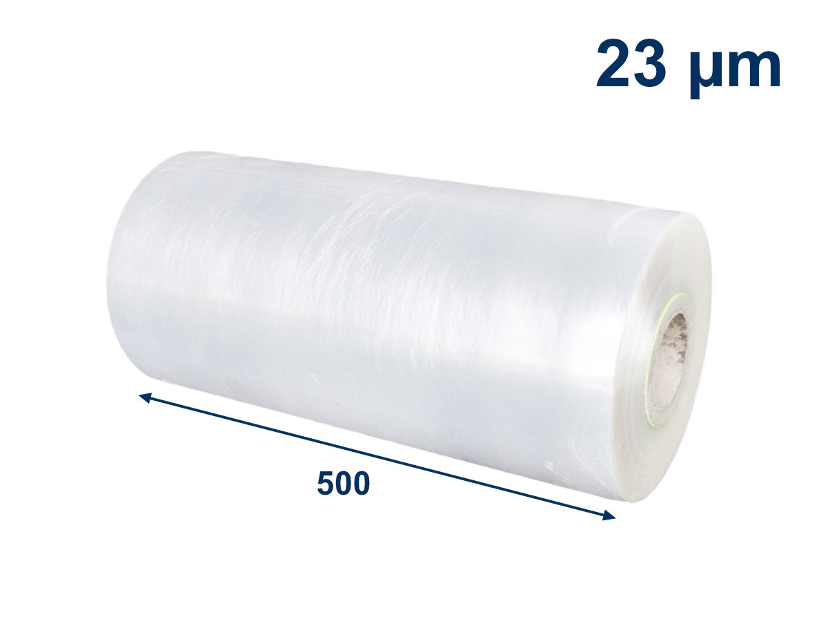 Stretch fólia strojná 500mm/23µm/prieťažnosť 300%